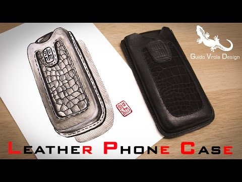 How to make a Leather Phone Case: Concept Sketching and Making Process