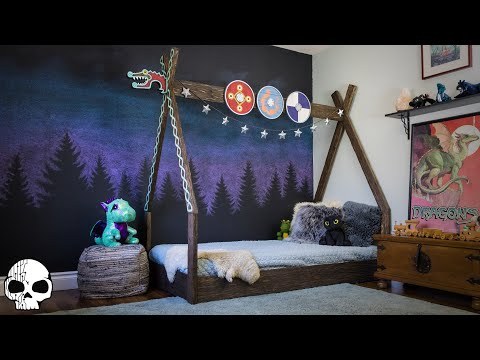 How to make a Montessori Bed (DRAGONS AND VIKING THEMED!)