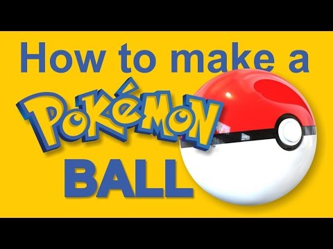 How to make a POKEBALL using polystyrene foam (Watch and Learn #3-1)