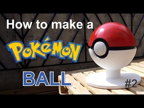 How to make a POKEBALL using polystyrene foam (Watch and Learn #3-2)