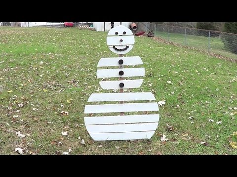 How to make a Pallet Snowman