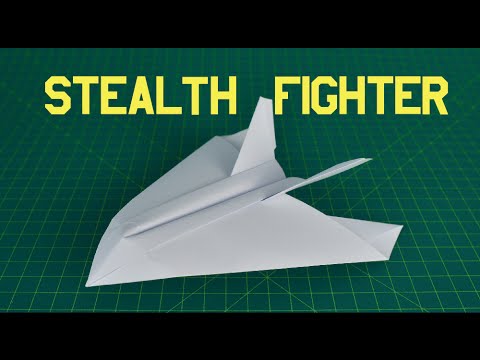 How to make a Paper Airplane: STEALTH FIGHTER #2