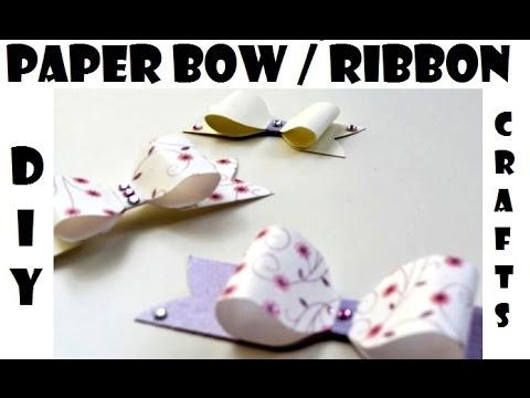 How to make a Paper Bow / Ribbon Tie for your Gift Boxes- DIY Crafts - Giulia's Art