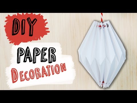 How to make a Paper Decoration | DIY Origami Room Decor