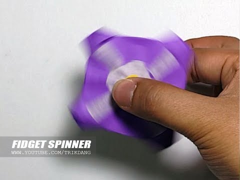 How to make a Paper Fidget Spinner - Step by Step Instructions - Easy Found Materials