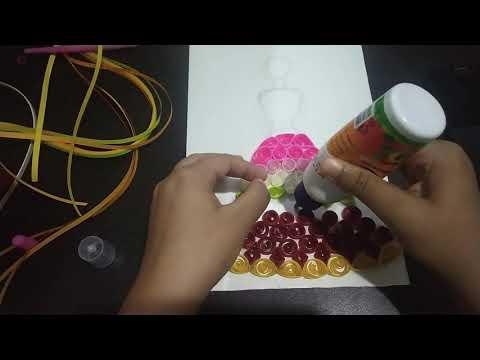 How to make a Paper Quilled Flower Girl