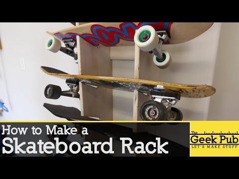 How to make a Skateboard Rack