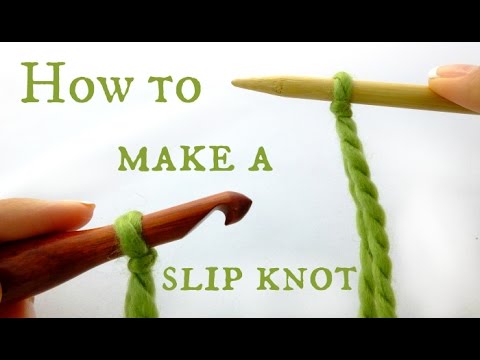 How to make a Slip Knot - for Knitting or Crochet