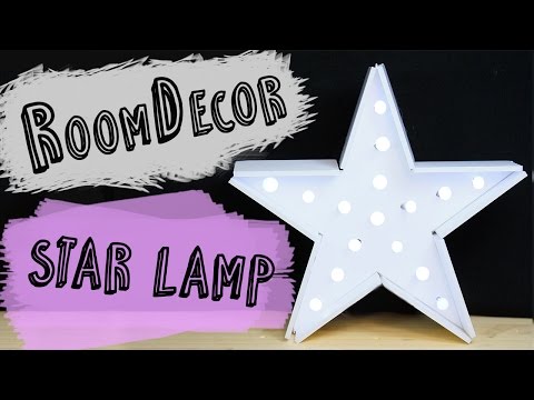 How to make a Star Lamp | Christmas Star Lamp | DIY Lamp