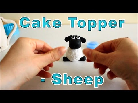 How to make a Sugar Paste Icing Fondant Sheep Cake Topper