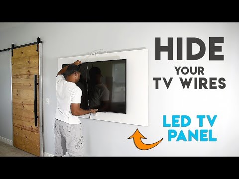 How to make a TV panel - Wall mount a TV and hide the wires