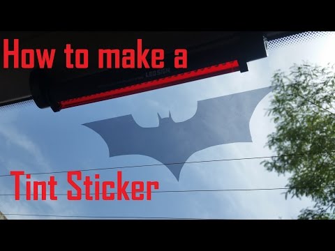 How to make a Tint Sticker [English HD]