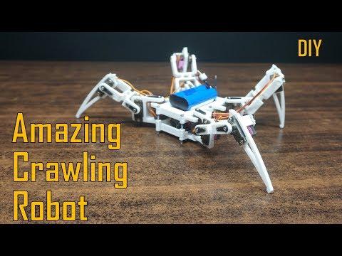 How to make a WALKING SPIDER ROBOT at home | 3D printed crawling robot | Indian Lifehacker