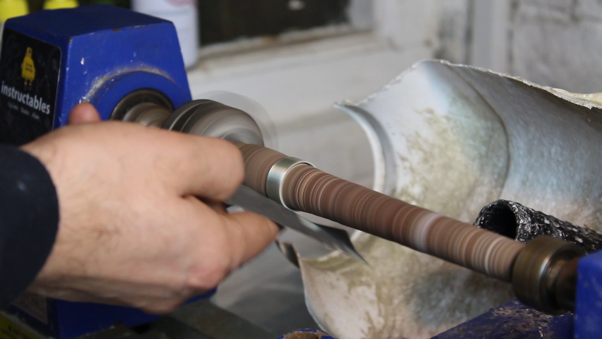 How to make a Wood &amp; Hammered silver ring 30.bmp