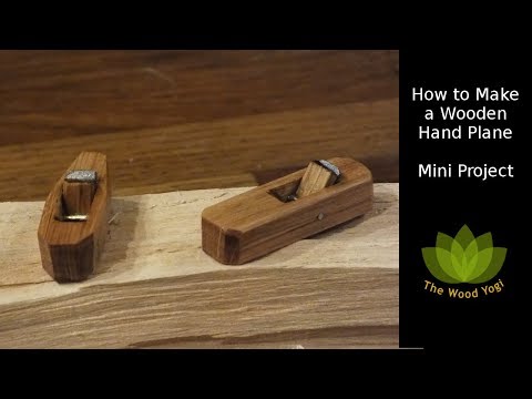 How to make a Wooden Hand Plane - Mini woodworking Project and Giveaway