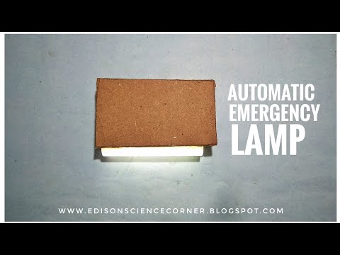 How to make a automatic emergency lamp