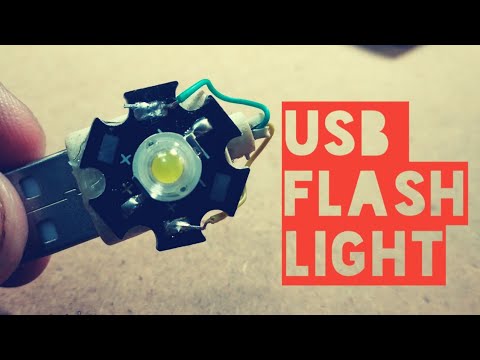 How to make a bright USB Flash Light ?