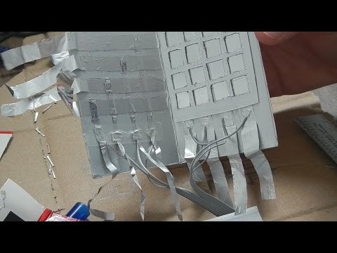 How to make a cardboard Arduino Keypad - Como fazer um Keypad de papel&amp;atilde;o para Arduino (English subs)