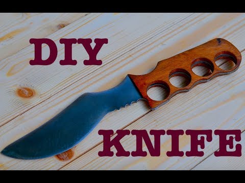 How to make a classic knife using old metal sheet