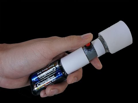 How to make a flashlight using PVC tube , Homemade DIY