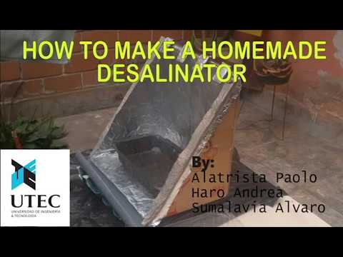 How to make a home desalinator