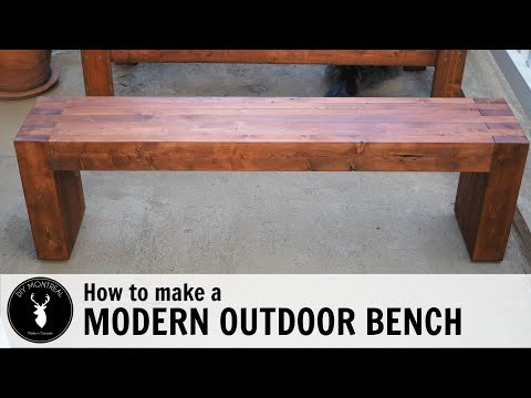 How to make a modern outdoor bench or coffee table from 2x4s