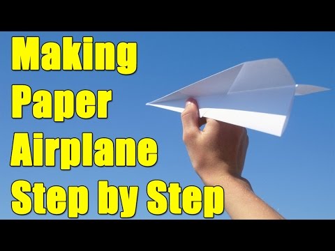 How to make a paper airplane - Super Easy