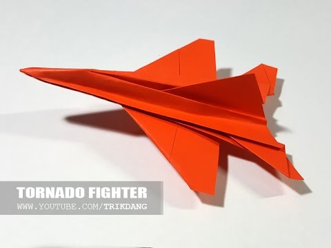 How to make a paper airplane that Flies - Jet Fighter paper planes | Tornado