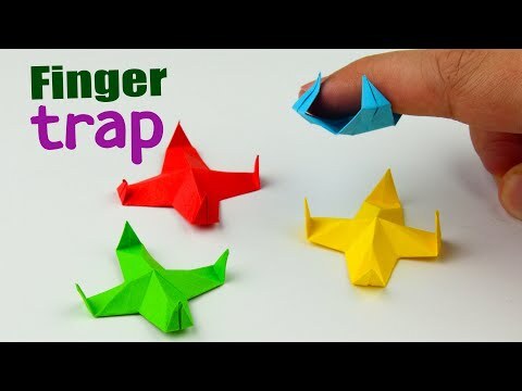 How to make a paper antistress toy. [DIY Origami finger trap]