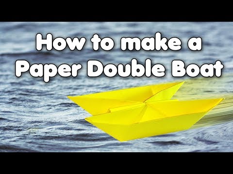 How to make a paper double boat