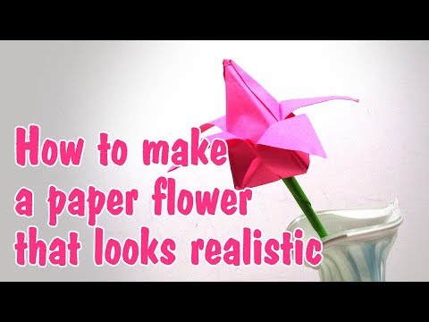 How to make a paper flower that looks realistic to decorate your home