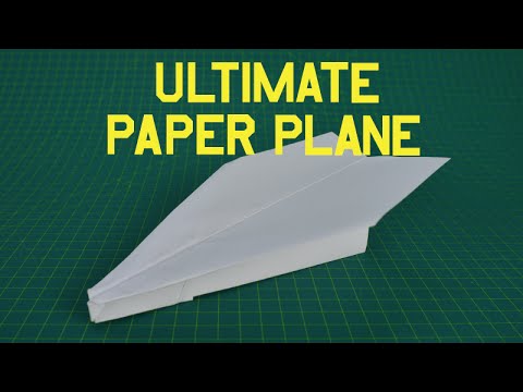 How to make a paper plane that flies FAR | WORLD'S BEST PAPER PLANE TUTORIAL