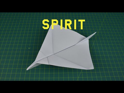 How to make a paper plane that flies far | Spirit origami paper plane