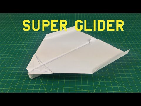 How to make a paper plane that flies far | Super glider