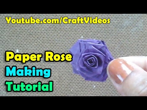 How to make a paper rose flowers