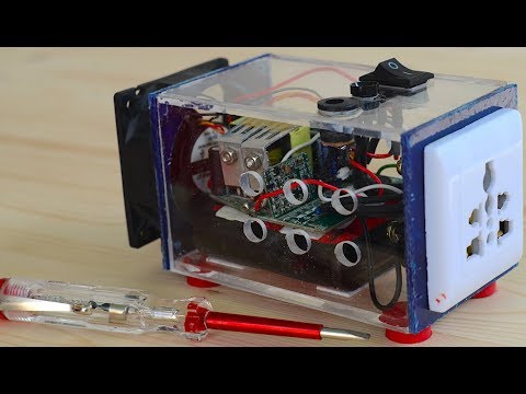 How to make a portable inverter 12v to 220v (Homemade)