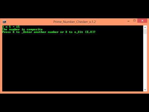 How to make a prime number checker in notepad