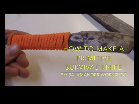 How to make a primitive survival knife