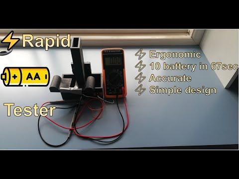 How to make a rapid AA battery tester cheap simple accurate