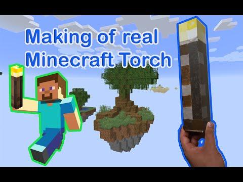 How to make a real Minecraft torch