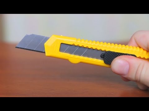 How to make a saw from the stationery knife