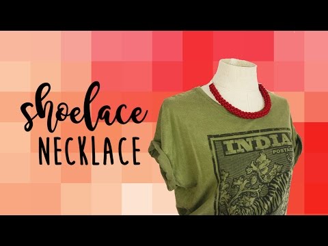 How to make a shoelace necklace - DIY