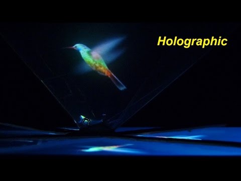 How to make a simple holographic projector for smart phone