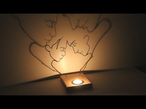 How to make a tea light Romantic Couple Candle Holder || DIY