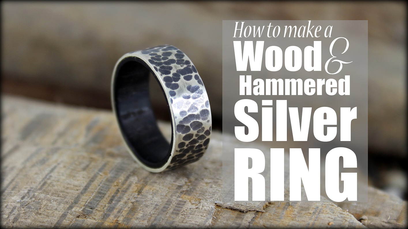 How to make a wood and hammered silver ring thumbnail.JPG