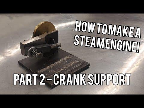 How to make an Easy Air Engine Part 2 - Building the Crank Support
