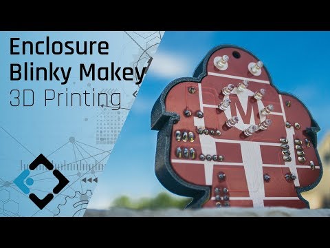 How to make an Enclosure for the MAKE:Magazine Blinky Makey PCB