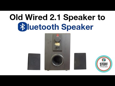 How to make an OLD WIRED 2.1 Channel SPEAKER into BLUETOOTH SPEAKER