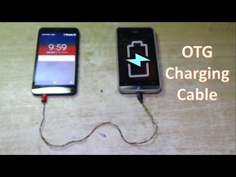 How to make an OTG charging cable to charge the battery of your mobile phone