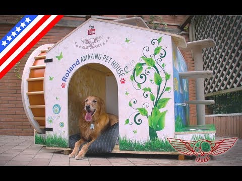 How to make an amazing DIY cat and dog house with plans tutorial - ep01 - Roland Master Maker